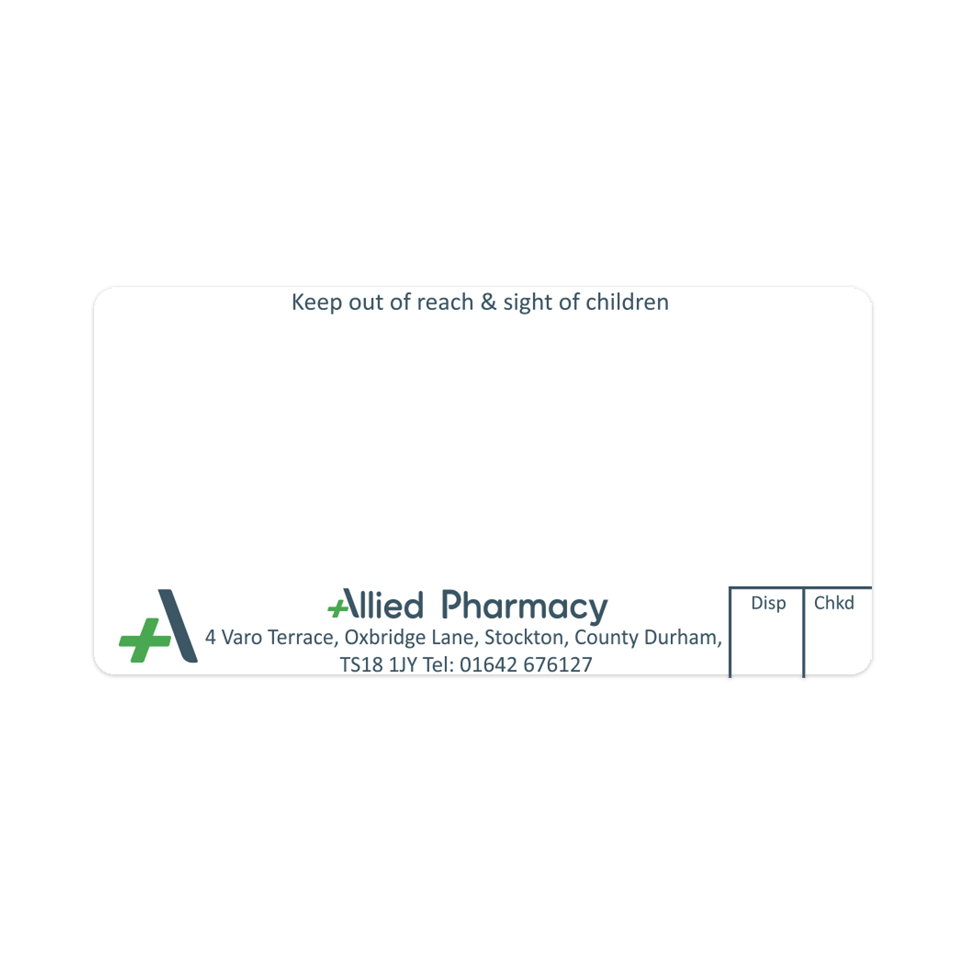 Allied Varo Terrace Dispensing Labels | EMT Healthcare